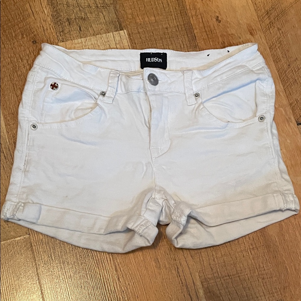 Hudson Jeans Brand 🤍 Girl Size 14 Low Rise White Shorts